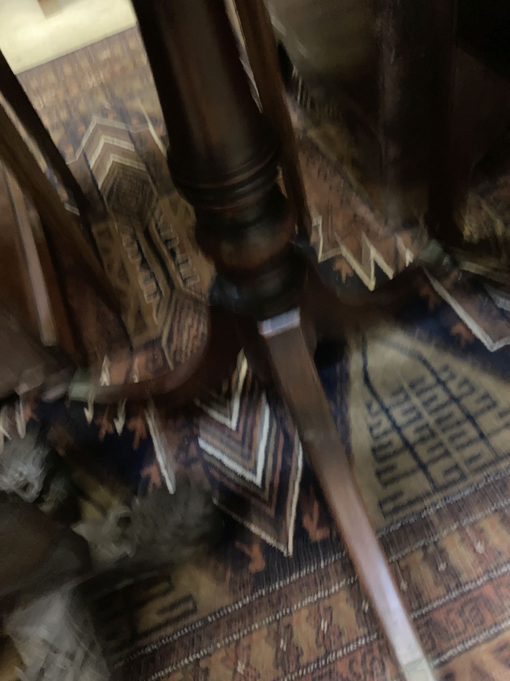 A Regency mahogany drop flap games / writing table, width 50cm depth 40cm height 73cm